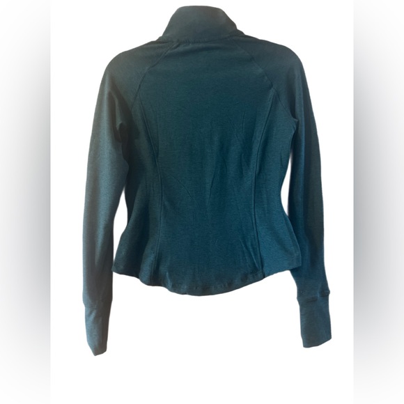 Danskin Full Zip Athletic Jacket, Heathered Blue-Green/Turquoise,Women’s Size XS - Picture 2 of 12